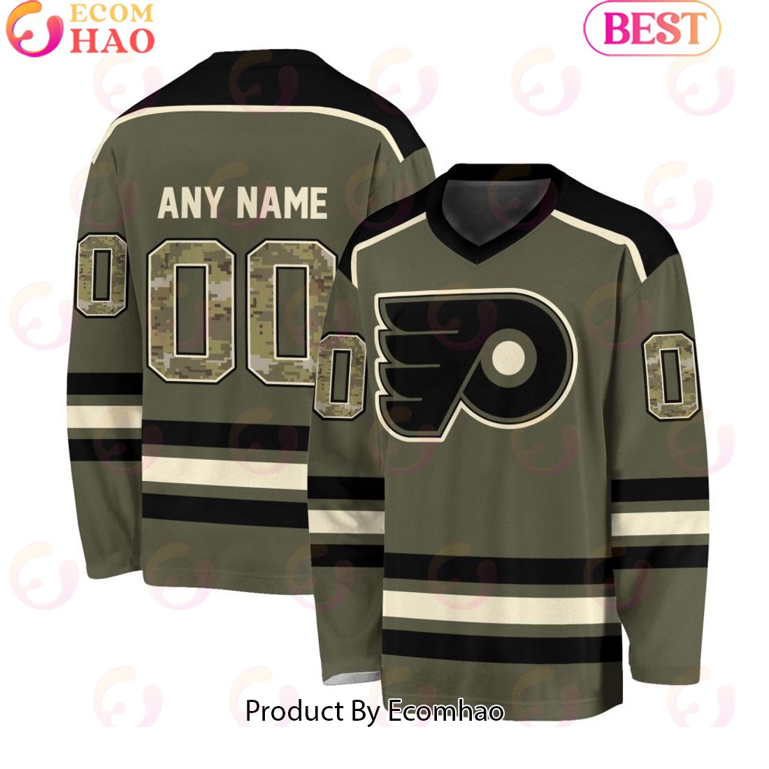 NHL Seattle Kraken Special Camo Hockey Jersey