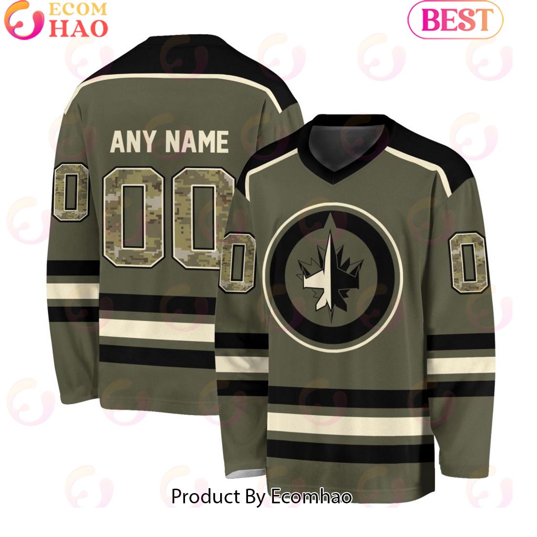 NHL Winnipeg Jets Special Camo Hockey Jersey