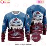 Custom Name NHL Columbus Blue Jackets Special Christmas Ugly Sweater Design