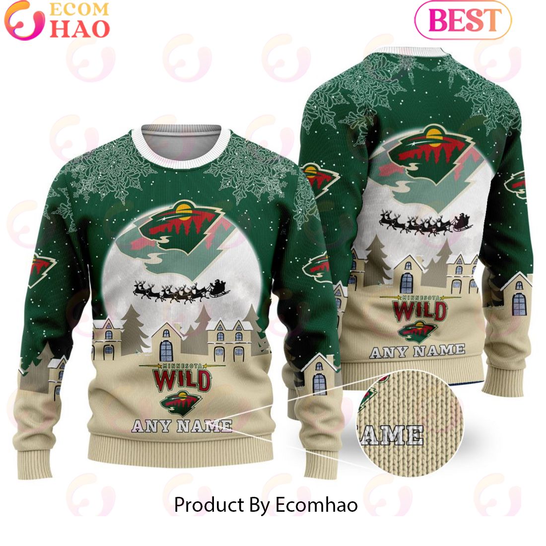 Custom Name NHL Los Angeles Kings Special Christmas Ugly Sweater Design