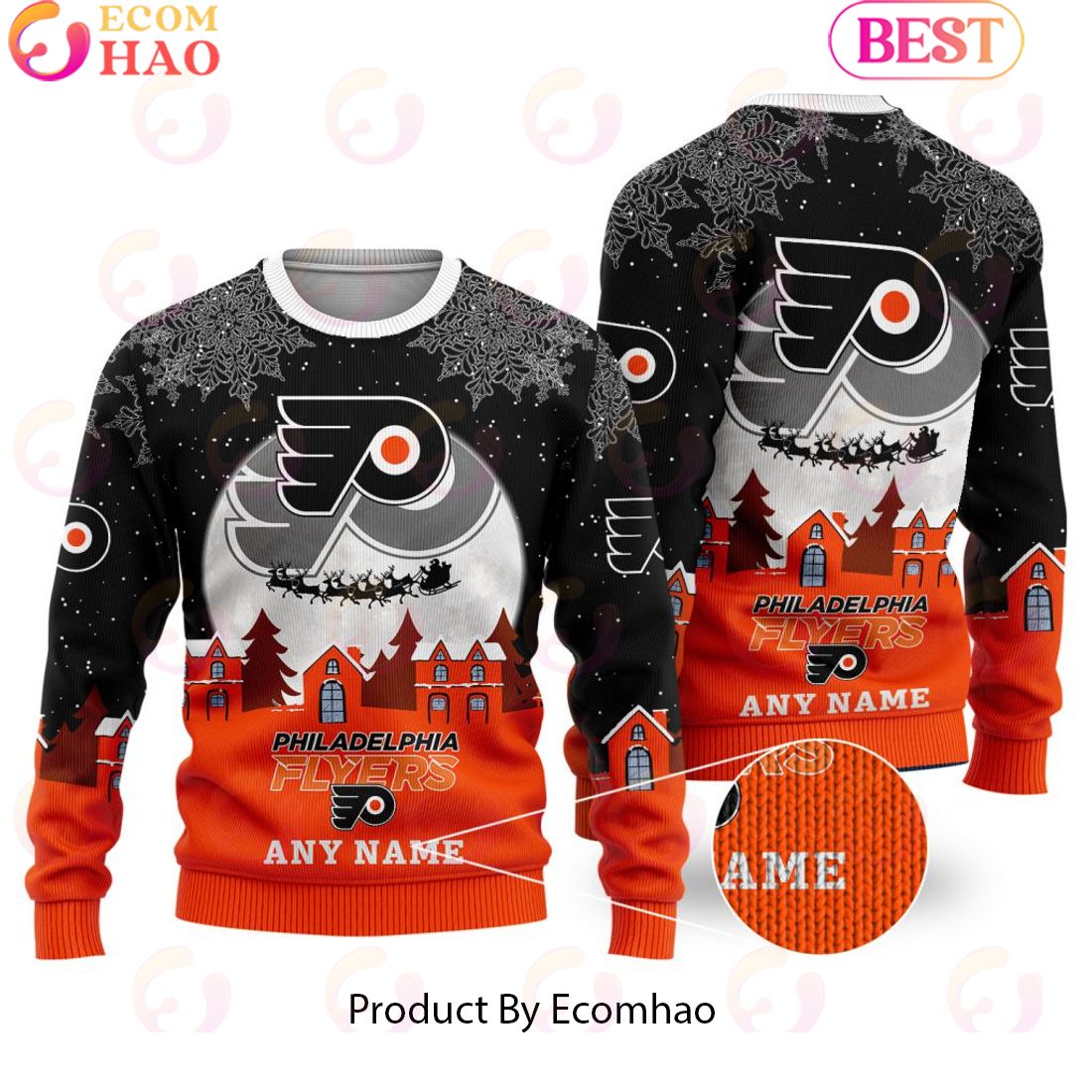 Custom Name NHL Tampa Bay Lightning Special Christmas Ugly Sweater Design