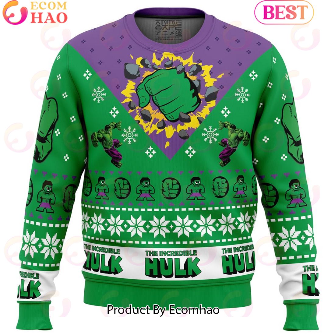 I’m Always Angry The Incredible Hulk Marvel Ugly Christmas Sweater