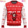 Jingle All The Way Mandalorian Ugly Christmas Sweater Jingle All The Way Mandalorian Ugly Christmas Sweater
