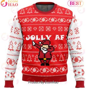 Jolly AF Ugly Christmas Sweater