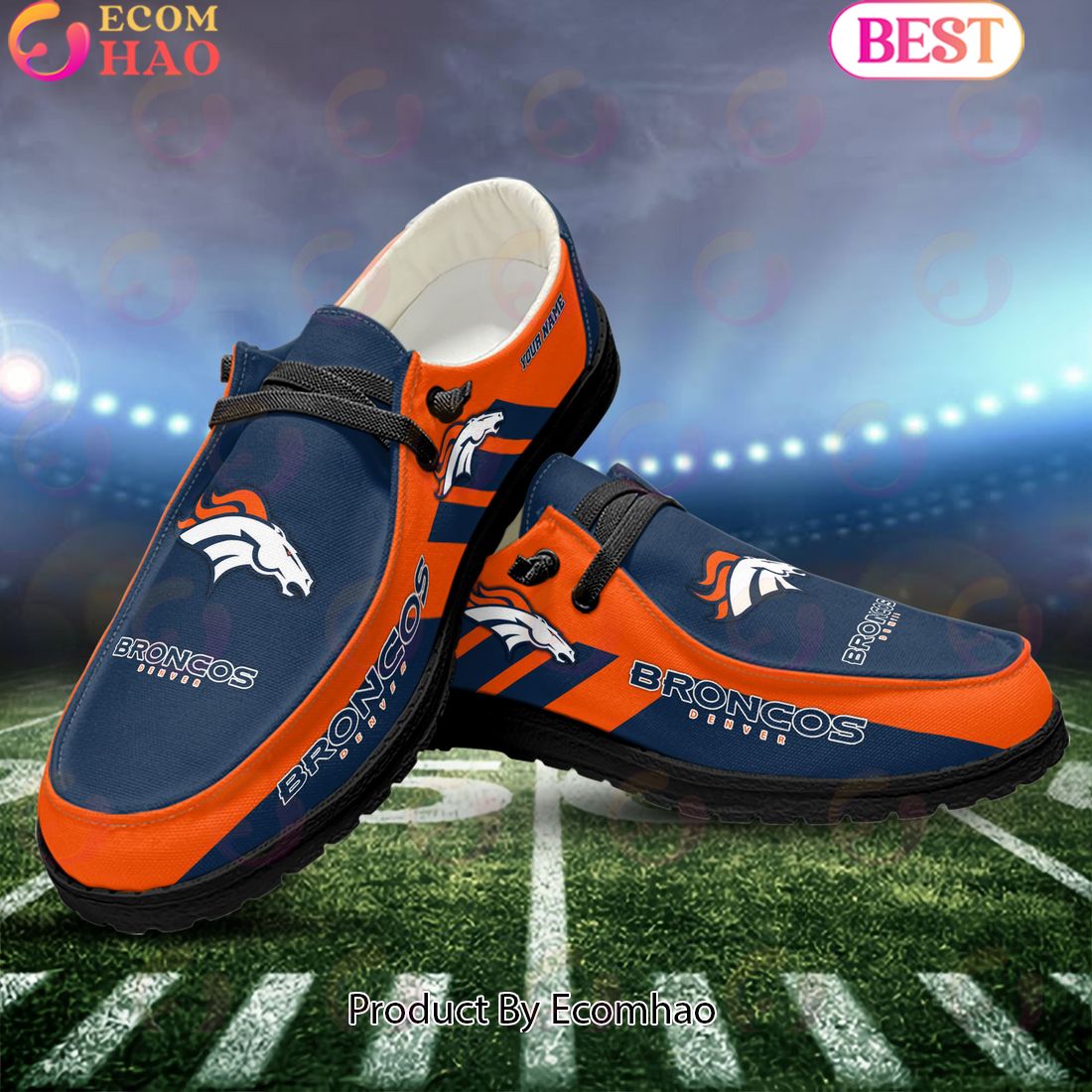 NFL Denver Broncos Hey Dude Shoes Custom Your Name