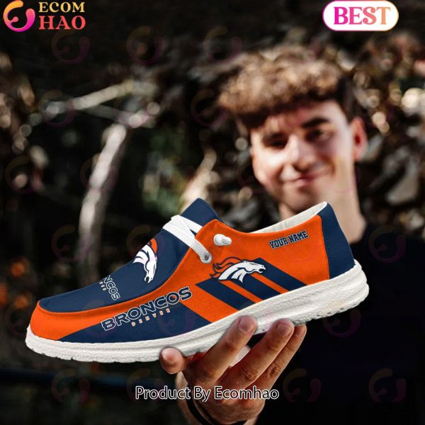 NFL Denver Broncos Hey Dude Shoes Custom Your Name