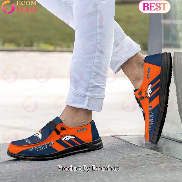 NFL Denver Broncos Hey Dude Shoes Custom Your Name