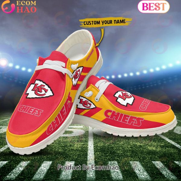 NFL Kansas City Chiefs Hey Dude Shoes Custom Your Name