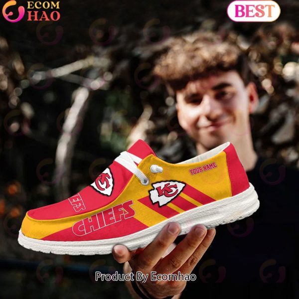 NFL Kansas City Chiefs Hey Dude Shoes Custom Your Name
