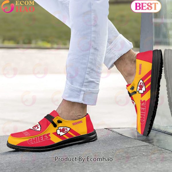 NFL Kansas City Chiefs Hey Dude Shoes Custom Your Name