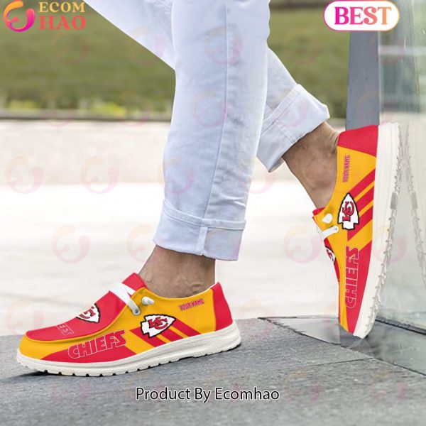 NFL Kansas City Chiefs Hey Dude Shoes Custom Your Name