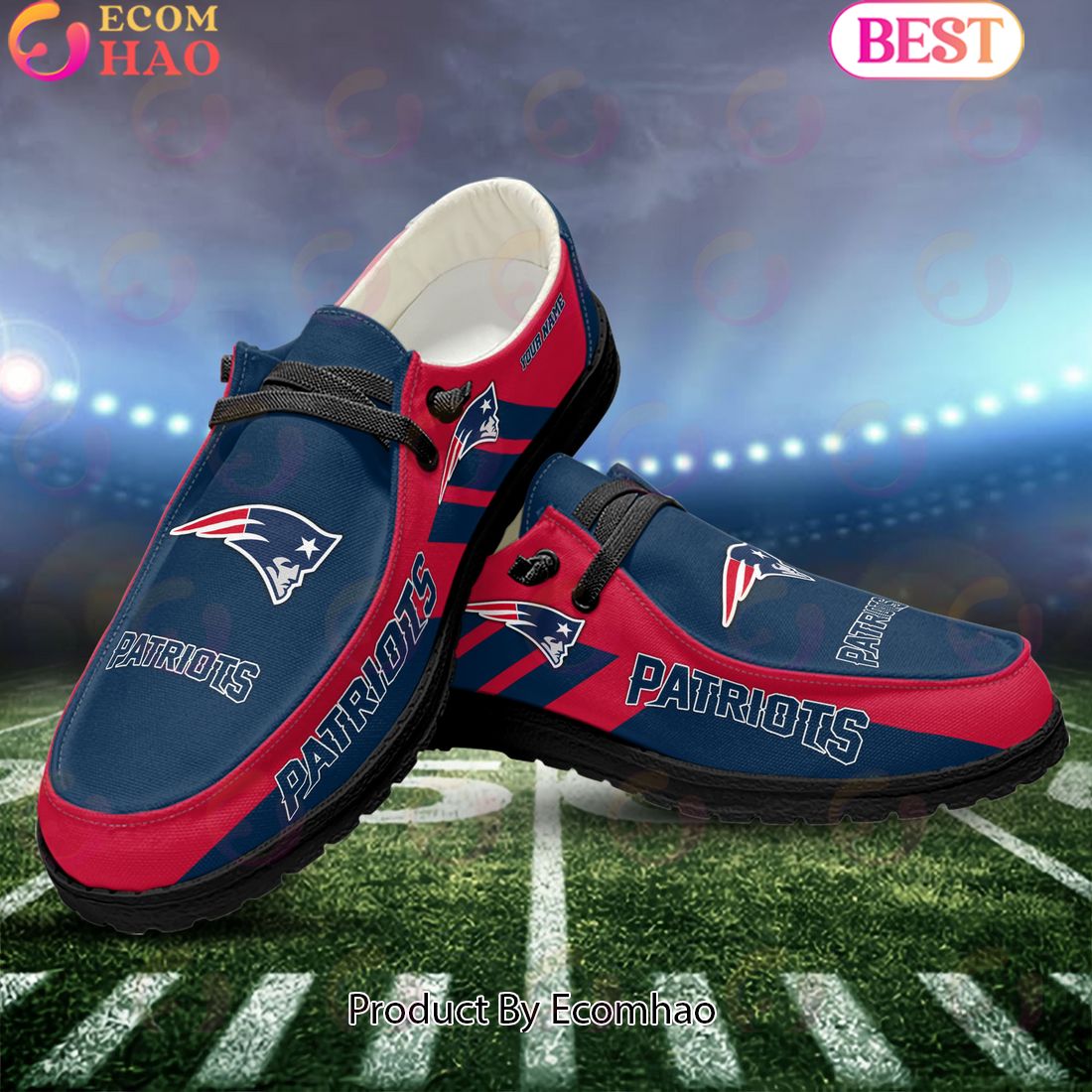 NFL New England Patriots Hey Dude Shoes Custom Your Name