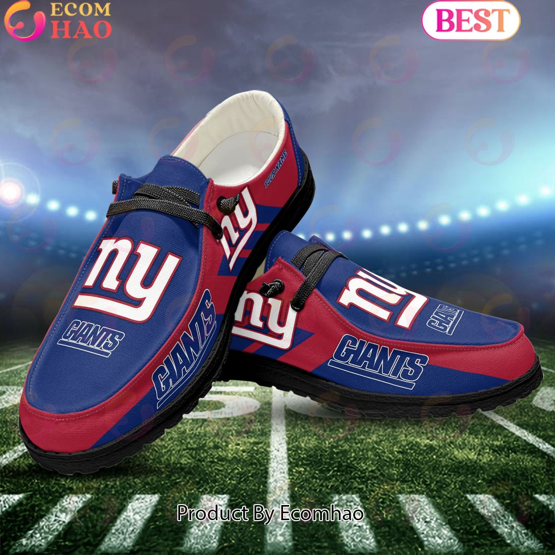 NFL New York Giants Hey Dude Shoes Custom Your Name