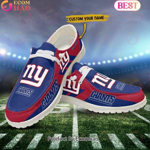 NFL New York Giants Hey Dude Shoes Custom Your Name