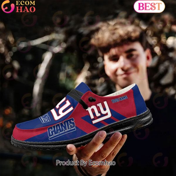 NFL New York Giants Hey Dude Shoes Custom Your Name
