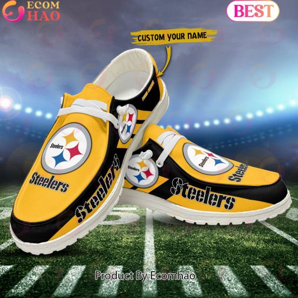 NFL Pittsburgh Steelers Hey Dude Shoes Custom Your Name