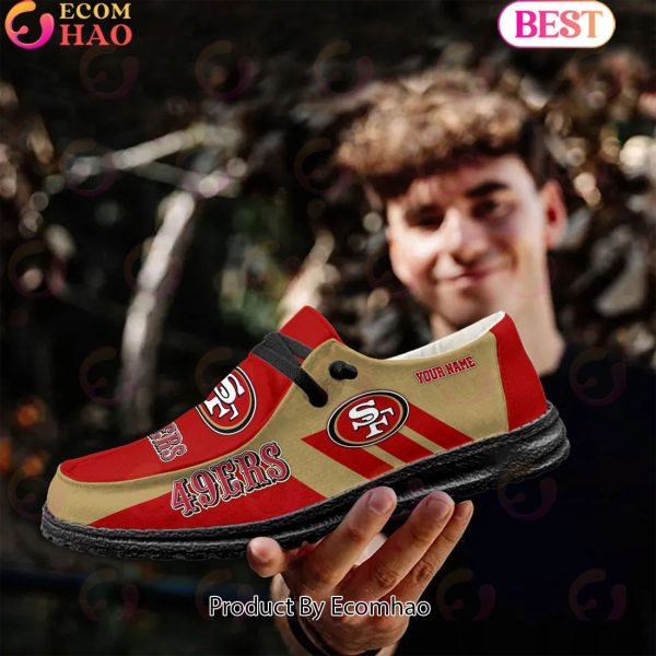 NFL San Francisco 49ers Hey Dude Shoes Custom Your Name