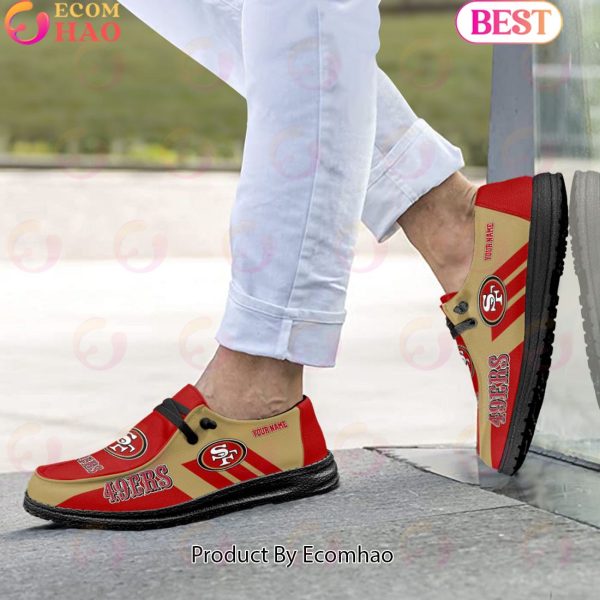 NFL San Francisco 49ers Hey Dude Shoes Custom Your Name