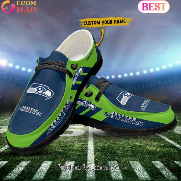 NFL Seattle Seahawks Hey Dude Shoes Custom Your Name