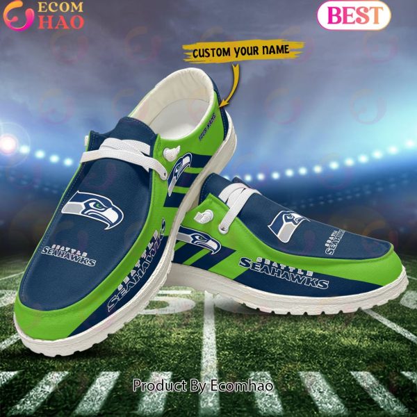 NFL Seattle Seahawks Hey Dude Shoes Custom Your Name