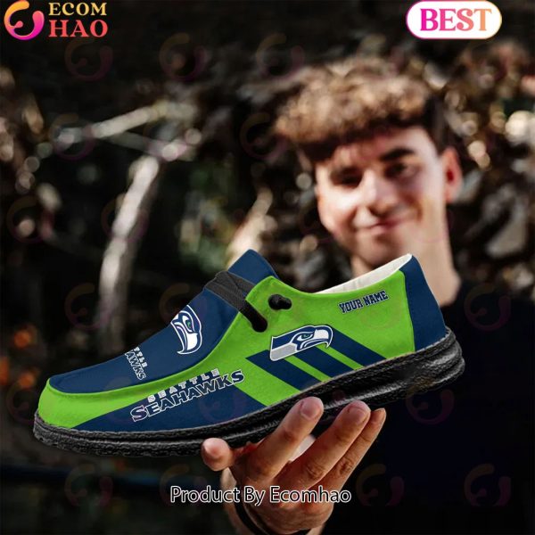 NFL Seattle Seahawks Hey Dude Shoes Custom Your Name