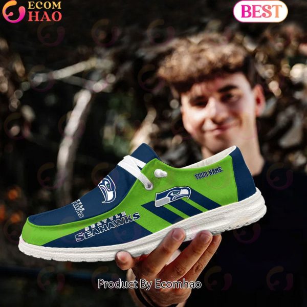 NFL Seattle Seahawks Hey Dude Shoes Custom Your Name