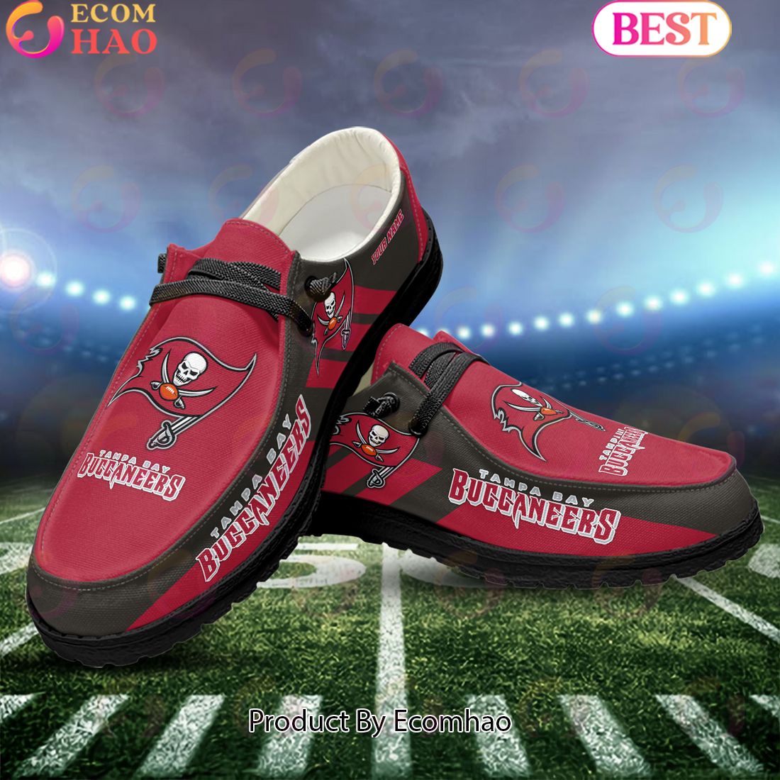 NCAA Alabama Crimson Tide Mascot Design Custom Name Hey Dude Shoes