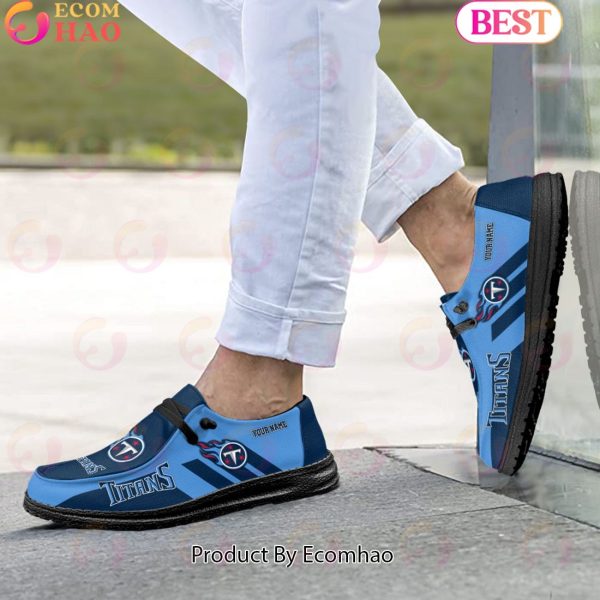 NFL Tennessee Titans Hey Dude Shoes Custom Your Name