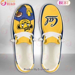 NCAA California Golden Bears Mascot Design Custom Name Hey Dude Shoes