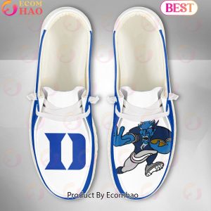 NCAA Duke Blue Devils Mascot Design Custom Name Hey Dude Shoes