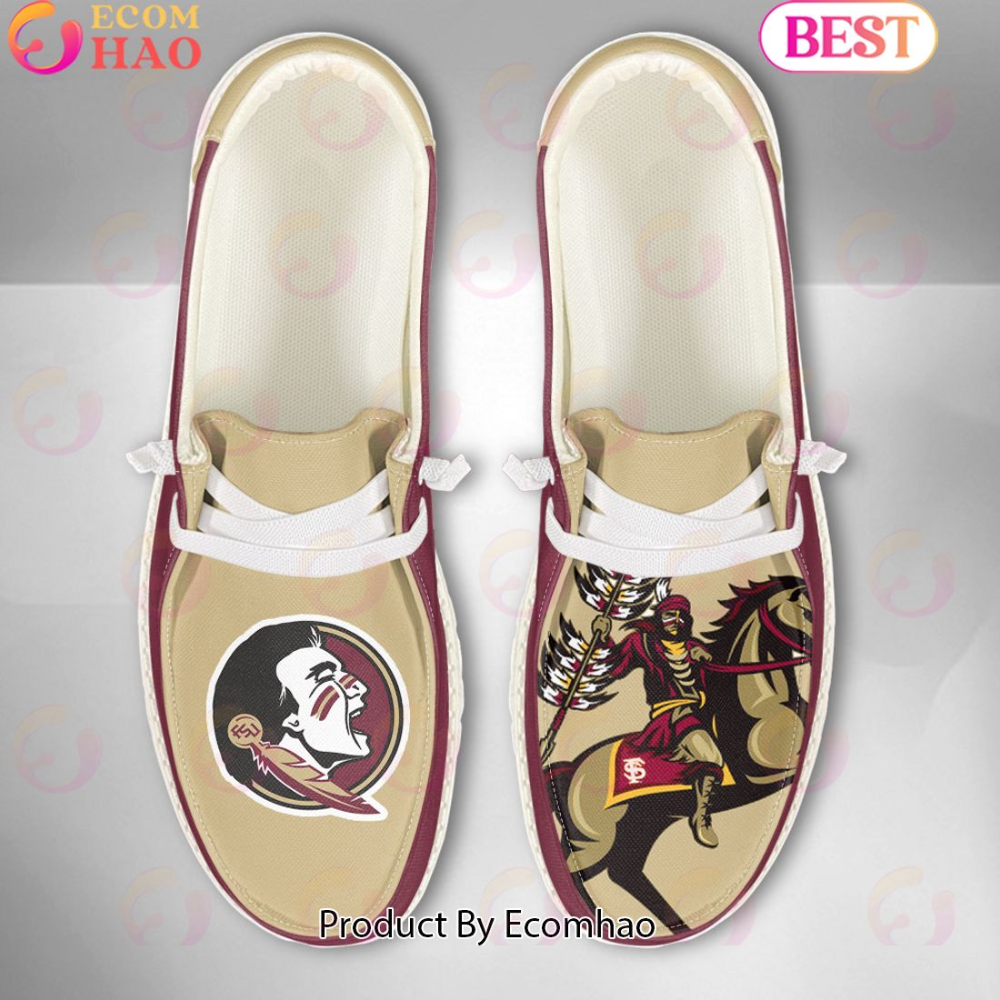 NCAA Florida State Seminoles Mascot Design Custom Name Hey Dude Shoes