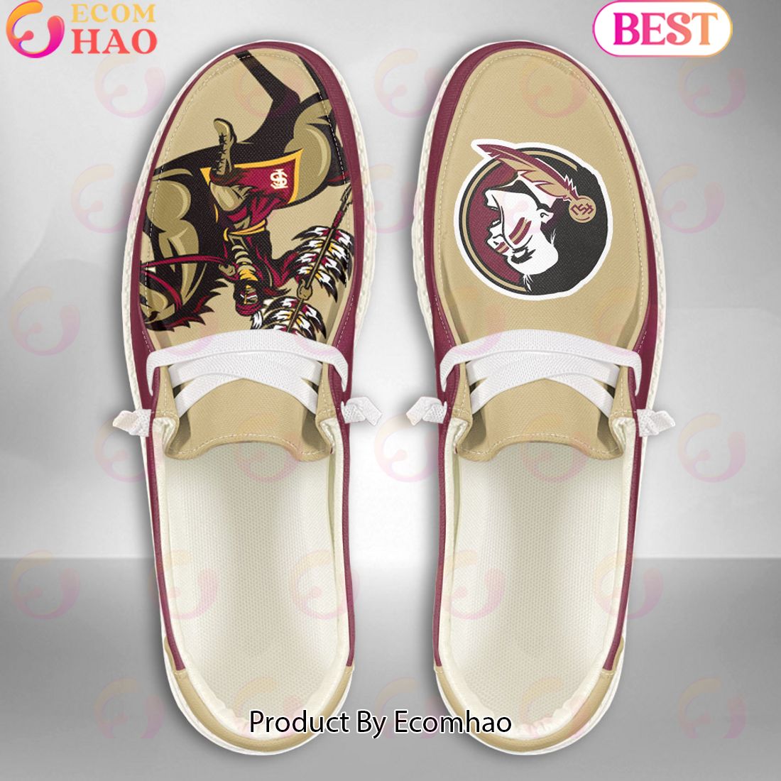 NCAA Florida State Seminoles Mascot Design Custom Name Hey Dude Shoes