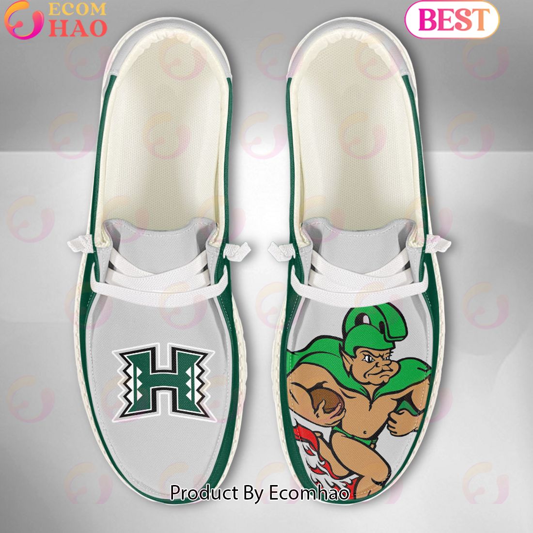 NCAA Kansas Jayhawks Mascot Design Custom Name Hey Dude Shoes