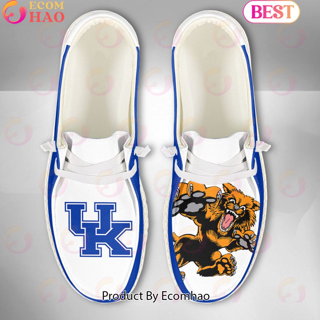 NCAA Kansas Jayhawks Mascot Design Custom Name Hey Dude Shoes