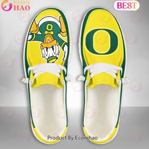 NCAA Oregon Ducks Mascot Design Custom Name Hey Dude Shoes