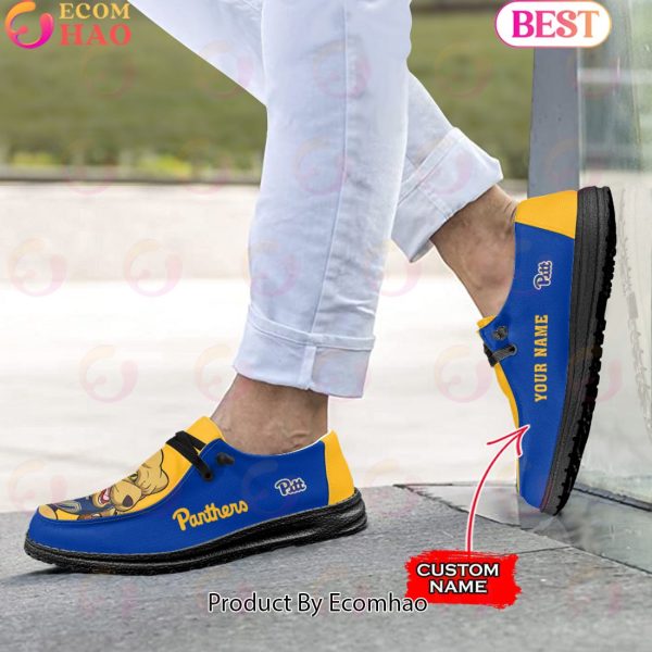 NCAA Pittsburgh Panthers Mascot Design Custom Name Hey Dude Shoes