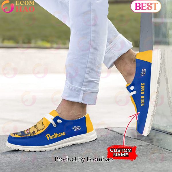 NCAA Pittsburgh Panthers Mascot Design Custom Name Hey Dude Shoes