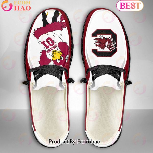 NCAA South Carolina Gamecocks Mascot Design Custom Name Hey Dude Shoes