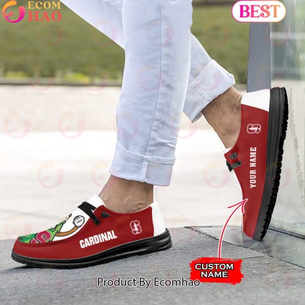 NCAA Stanford Cardinal Mascot Design Custom Name Hey Dude Shoes