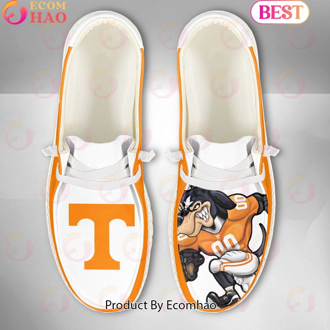 NCAA Tennessee Volunteers Mascot Design Custom Name Hey Dude Shoes