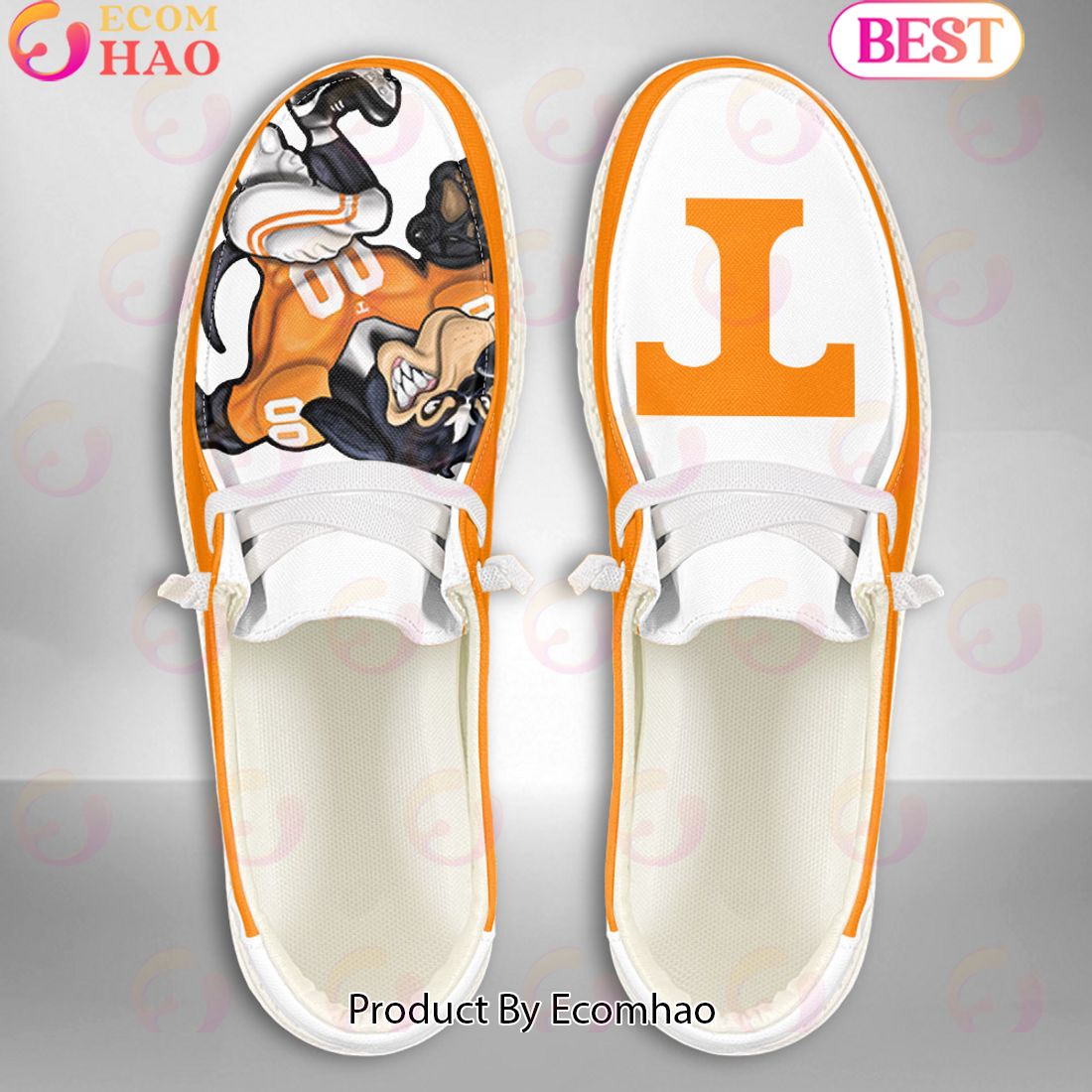 NCAA Tennessee Volunteers Mascot Design Custom Name Hey Dude Shoes