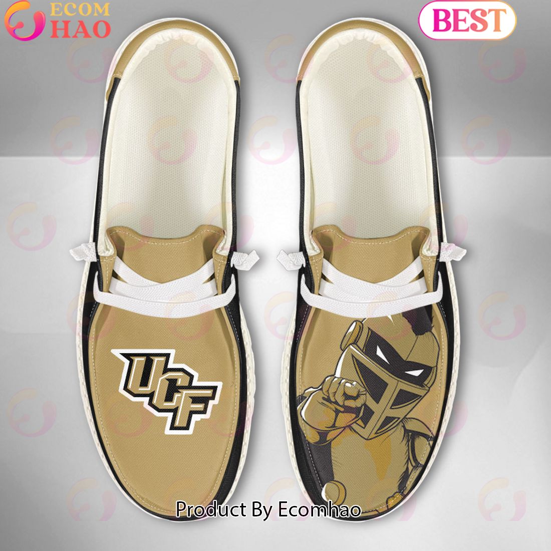 NCAA UCF Knights Mascot Design Custom Name Hey Dude Shoes