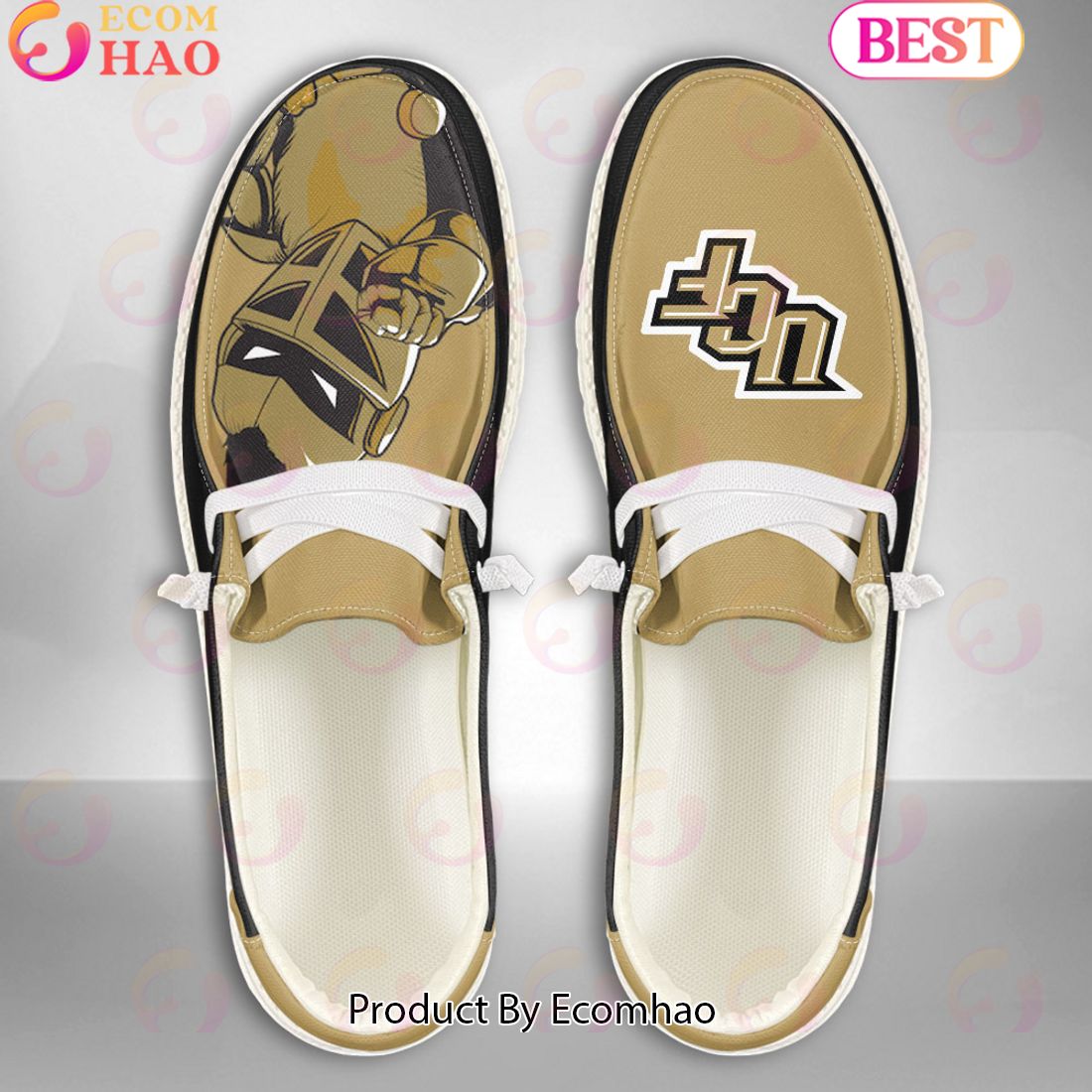 NCAA UCF Knights Mascot Design Custom Name Hey Dude Shoes