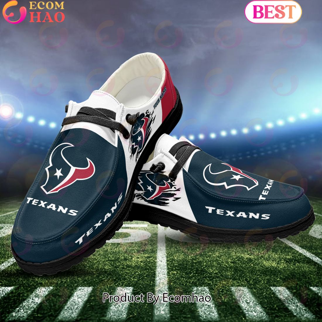 NFL Dallas Cowboys Broken Wall Logo Design Hey Dude Shoes Custom Your Name