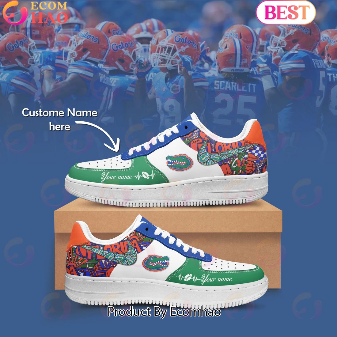 Custom Name NCAA Kansas Jayhawks Special Design Air Force 1