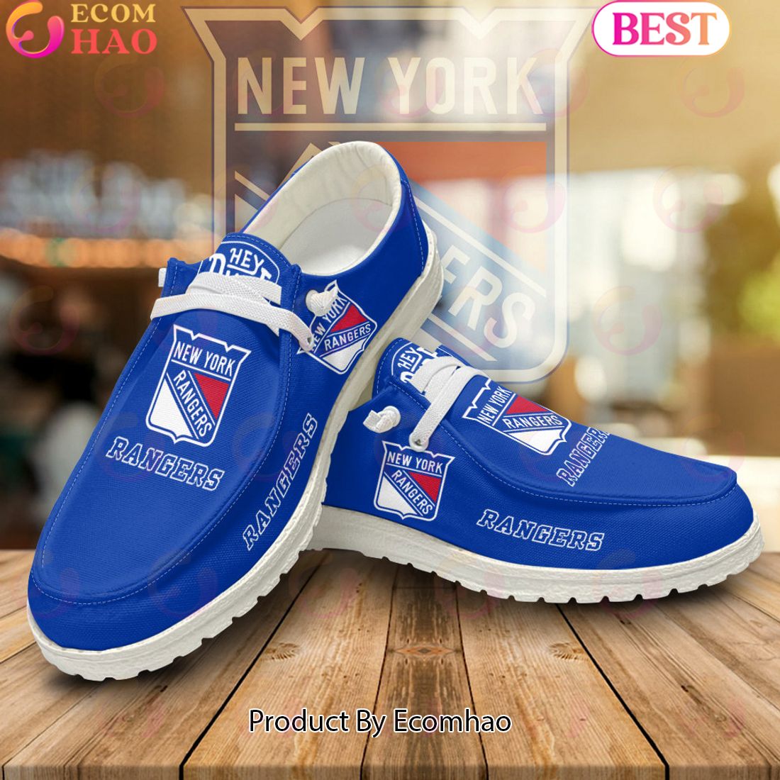 NHL New York Rangers Special Design Dudes Shoes