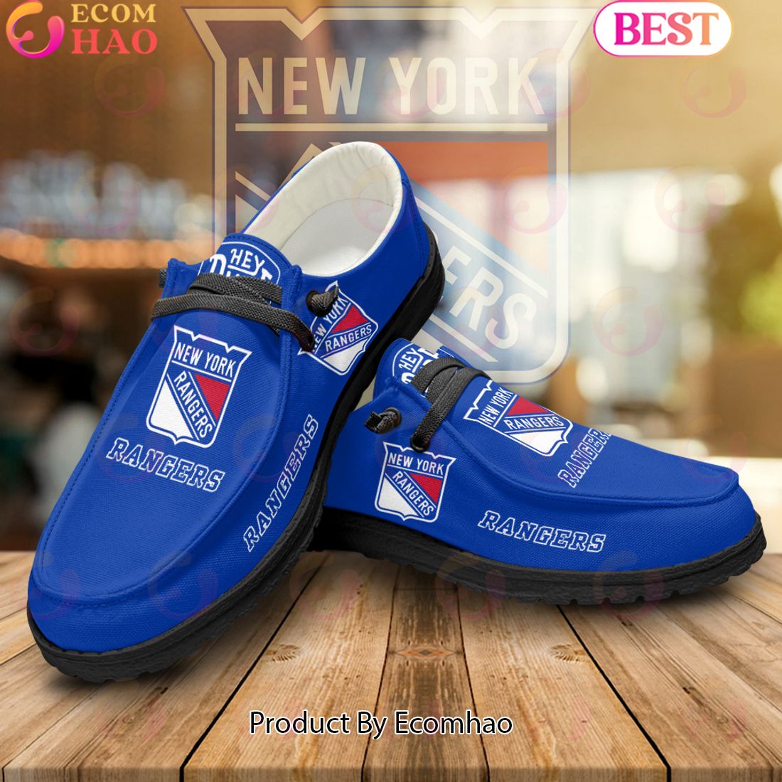 NHL New York Rangers Special Design Dudes Shoes