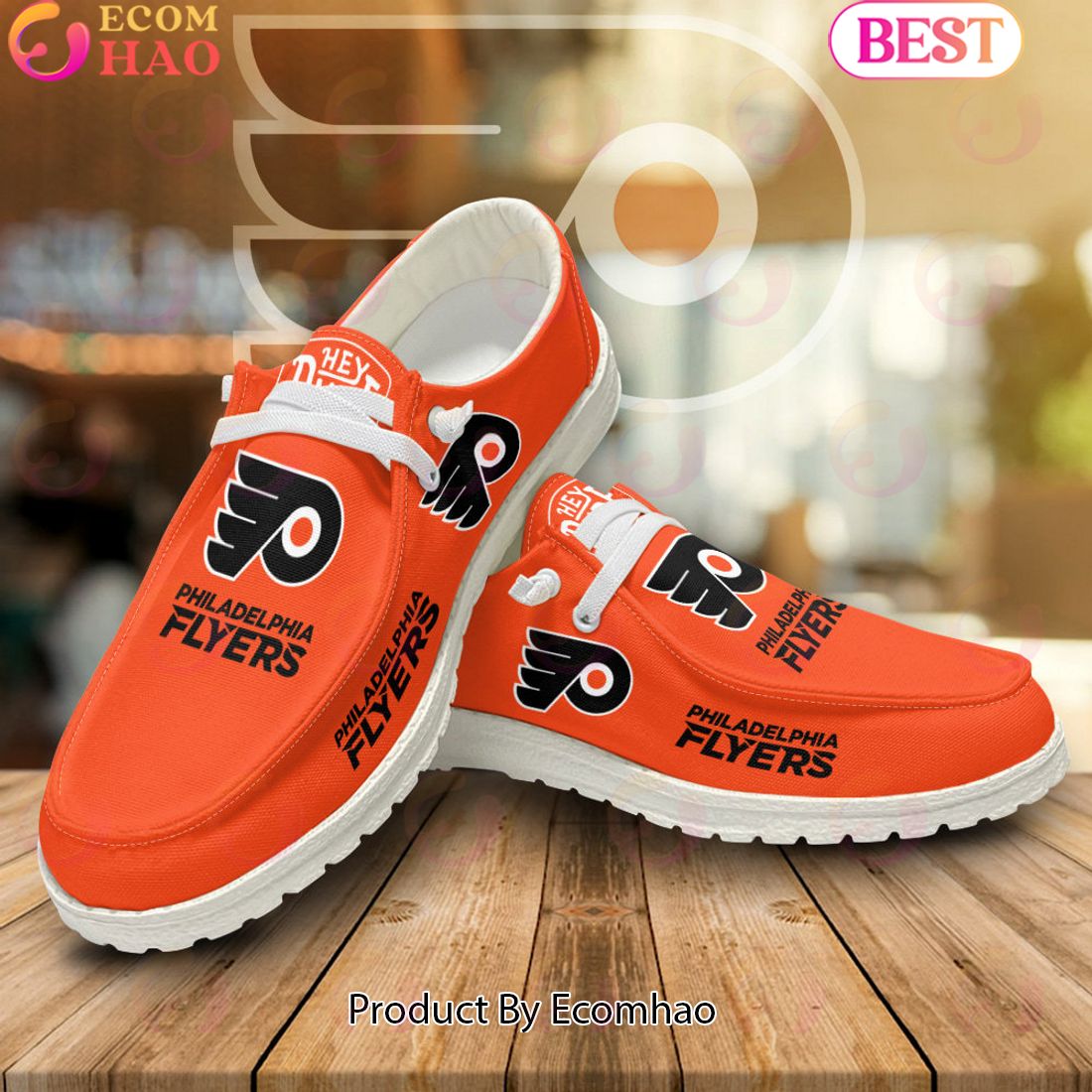 NHL Philadelphia Flyers Special Design Dudes Shoes