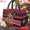 NCAA Florida State Seminoles Grinch Christmas Women Leather Hand Bag