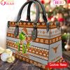 NCAA Texas A_M Aggies Grinch Christmas Women Leather Hand Bag NCAA Texas A_M Aggies Grinch Christmas Women Leather Hand Bag